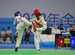 瓯越猛虎队火力全开中原猛虎队,跆拳道常规赛上演耐力碾压对手!边路成突破口(2024全国跆拳道锦标赛回放视频最新) 瓯越猛虎队火力全开中原猛虎队,跆拳道常规赛上演耐力碾压对手!边路成突破口(2024全国跆拳道锦标赛回放视频最新)